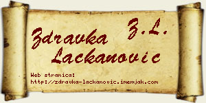 Zdravka Lackanović vizit kartica